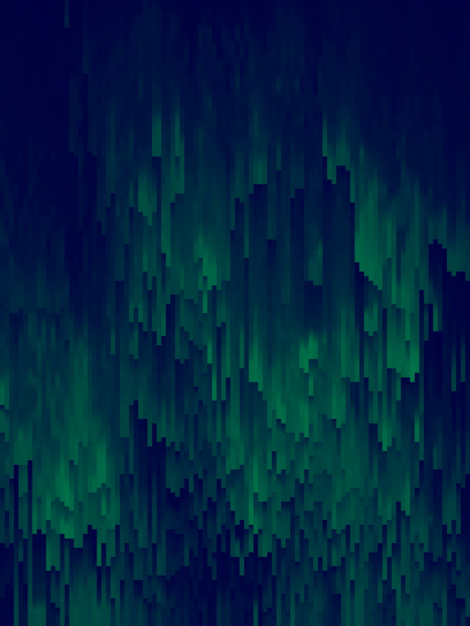 Abstract green cave